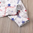 thumbnail image 7 of XXWXYD Toddler Girls Independence Day Patriotic Romper American Flag Jumpsuit with Spaghetti Straps Stars Design Summer Adjustable Comfortable Holiday Outfit Playwear, 7 of 7