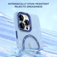 thumbnail image 6 of Elehold Magsafe Case for iPhone 14 Pro Max 6.7" 2022 Case Made of Soft TPU and Hard PC, Support Wireless Charging with Shockproof Frosted Backplane Lens Protection Drop Resistant Slim Case, Blue, 6 of 10
