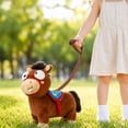 thumbnail image 6 of Student Plush Toys, Stuffed Animal, Plush Pony Toys, Plush Horse Toys for Girls, 16 Inch Soft Horse Toys with Stuffed Pony with Saddle, Gentle Non-Irritating Fabric, Kids -Safe, 6 of 6