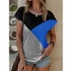 thumbnail image 3 of Blusa informal holgada con cuello redondo para mujer, camiseta Sexy de manga corta, Top de verano, 3 of 4