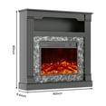 thumbnail image 5 of LIGHTINN 40" Freestanding Electric Fireplace With Mantel for Small to Medium Space, Overheat Protection & 3D Flame Effect with Remote Control, Black, 5 of 9