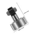 thumbnail image 2 of FONDOTIN Lot de 4 Roulements à Cames, Roulements à Rouleaux en Acier Argenté, Outils de Machine à Fonctionnement Fluide, 2 of 7