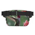 thumbnail image 3 of Fotbe Humming Bird 1 Cangurera Cuadrada con Estampado de Doble Capa, Bolsa de Cintura Ajustable Mini para Hombres y Mujeres, 3 of 9