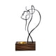 thumbnail image 4 of Figuras de Cara de Mujer BLESIY Estatua Quemador de Incienso Soporte de Incienso Base de Madera Negro, 4 of 8