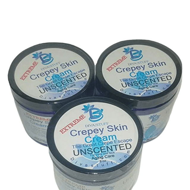 Three Pack, Extreme Crepey Skin Body & Face Cream Facial Moisturizer by
