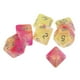 thumbnail image 4 of Juego de 7 dados poliédricos de plástico para juegos de mesa, D4-D20, para juegos de rol DND RPG Estilo 11, 4 of 9