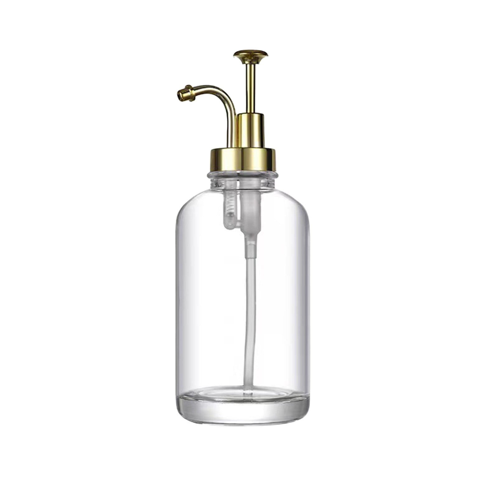 Huayishang Water Bottle Coffee Syrup Dispenser Coffee Dispenser Glass Syrup Bottle Coffee Syrup Bottle Dispenser for Coffee Bars Home Decoration, Kitchen Essentials Clearance Sale Gold