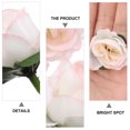 thumbnail image 2 of 50 rosas artificiales de 3 cm para decoración de bodas (rosa claro), 2 of 7