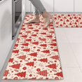 thumbnail image 2 of Kitchen Rugs Sets Of 2,Red Christmas Tree Pattern Anti Fatigue Kitchen Mat Rugs Non Slip Washable,Decorative Kitchen Floor Mats for Kitchen,Sink,Laundry,17"X47", 2 of 5
