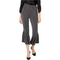thumbnail image 1 of I.N.C Womens Ruffle-Leg Casual Cropped Pants, Metallic, 16, 1 of 1