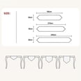 thumbnail image 4 of XL Camino de mesa de lino, caminos de mesa grises, mantel de decoración del hogar limpiable para comedor, cocina, 180/210/240cm, 4 of 5