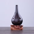thumbnail image 4 of Ocarina de cerámica de 6 agujeros, estilo botella de vino, alto C, estudio para principiantes, regalo de Navidad, con cordón, 4 of 5