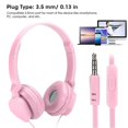 thumbnail image 4 of Wired Over-Ear Stereo Headset with Mic, Gaming, Music, FM, Pink, 4 of 4