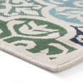 thumbnail image 2 of Noble House Seirra 5' 3" x 7' Outdoor Medallion Area Rug in Ivory and Multi, 2 of 5