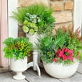 thumbnail image 5 of HKKDKTA 20 Pcs Artificial Plants Outdoor,Fake Boxwood Plants UV Resistant Faux Shrubs Plastic Plant for Outdoor Patio Garden Front Porch Yard Decor., 5 of 7
