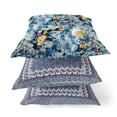 thumbnail image 3 of Sea Garden Rose Suede Zippered Pillow with Insert in Purple Pink 18 x 18, 3 of 6