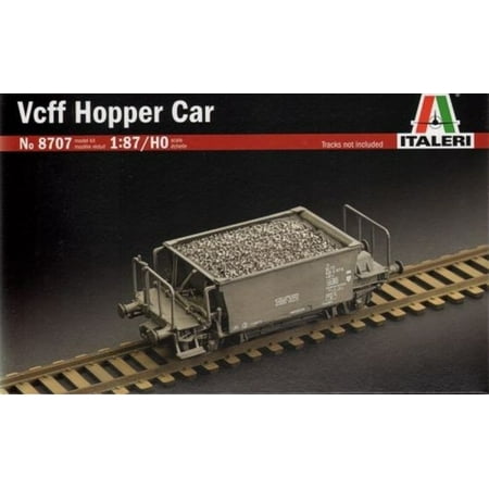 Side Hopper Car - Italeri 1:87 HO Scale Vcff Hopper Car Rail Wagon Plastic Model Kit #8707