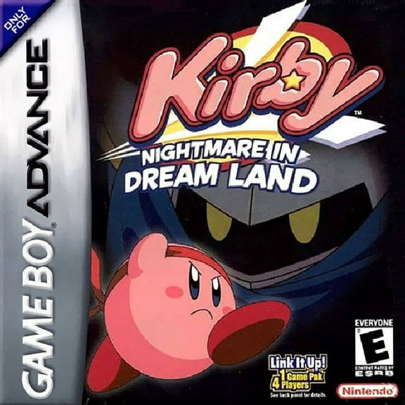 Restored Kirby: Nightmare in Dream Land (Nintendo GameBoy Advance, 2002) Video Game (Refurbished)