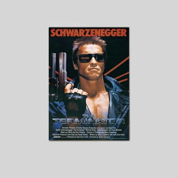 The Terminator Poster Vintage Movie Iconic Theater Decor Wall Art Poster Size 24''x36'' The Golden Shop
