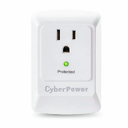 Cyberpower Essential Surge Protector Wall Tap 900J/125V Outlet Emi Rfi Plug Home