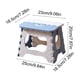 thumbnail image 3 of Taburete plegable portátil para interiores y exteriores, pequeño, para acampar, para adultos, para tren, silla de pesca compacta, de plástico, 3 of 6