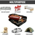 thumbnail image 6 of Sports Fleece Blanket 60" x 80" Football All Star Show Lightweight Fuzzy Cozy Soft Warm Throw for Man Boy Teen, Air Conditioning, 6 of 6