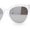 White - Silver Mirror, variant on Womens Pearl Color Cat Eye Sunglasses All Pink