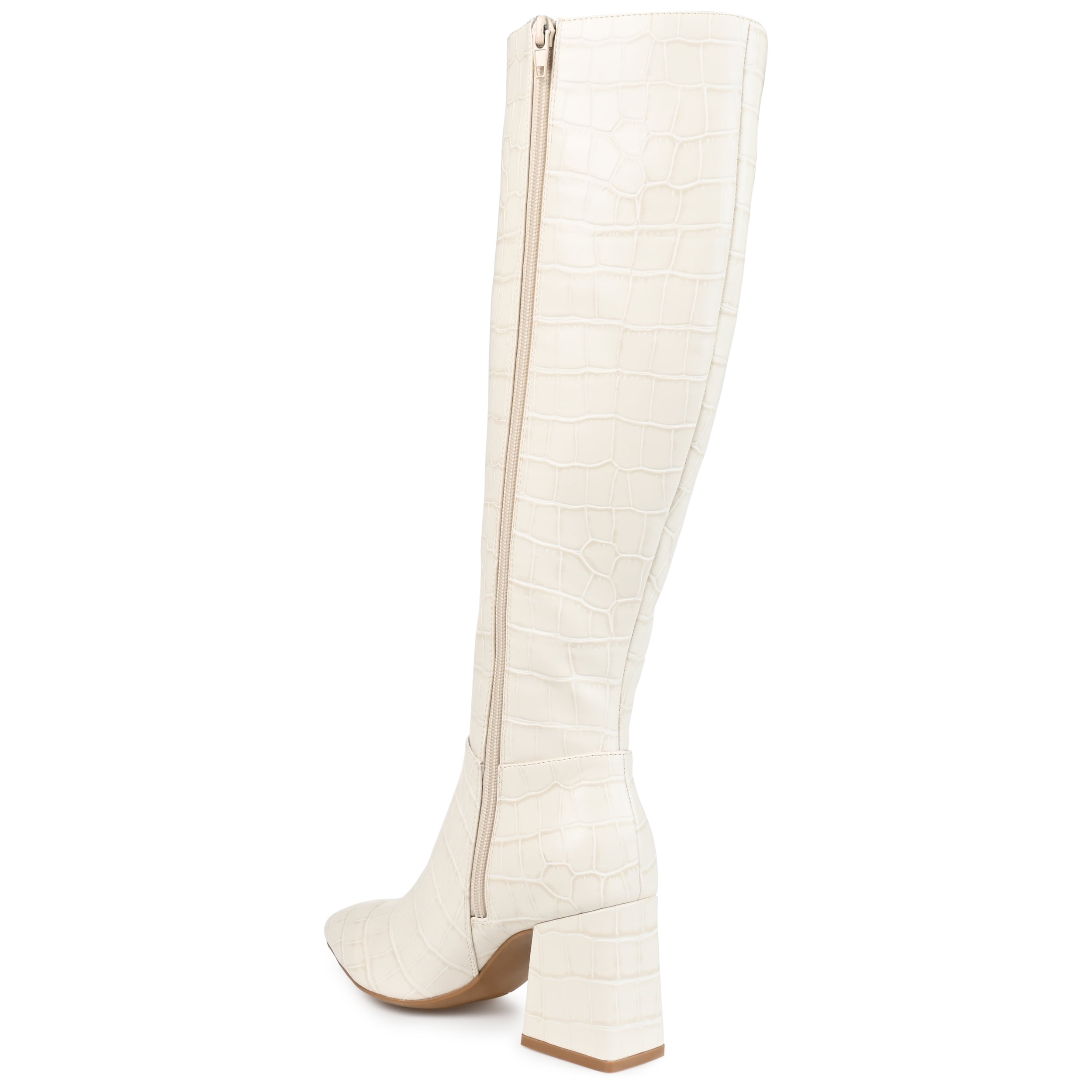Journee Womens Landree Wide Calf Block Heel Knee High Boots