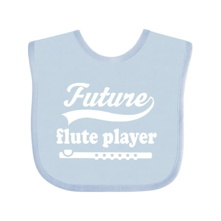 

Inktastic Future Flute Player Music Gift Gift Baby Boy or Baby Girl Bib