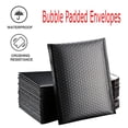 thumbnail image 1 of 50Pcs Mailers Padded Envelopes Lined Poly Mailer Self Seal Black Clothes Storage with Lids, 1 of 8