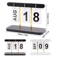 thumbnail image 5 of Spencer Wooden Flip Calendar Daily Perpetual Desk Calendar Small Modern Desktop Calendar for Home Office Coffee Table Decor, 5 of 10