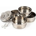 thumbnail image 3 of CABEN-4 Tier Stainless Steel Medium Tiffin Lunch Box, 3 of 4