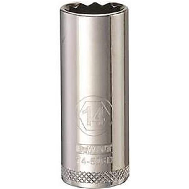 Stanley Tools DWMT74506OSP 0.375 Drive 12 Point Socket, 14 mm