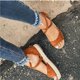 thumbnail image 5 of Moda mujer gente zapatos casuales de suela gruesa sandalias casuales de tacón de cuña hueca Wmkox8yii  shjk4363, 5 of 6