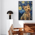 thumbnail image 5 of Hudo Starry Night Norwich Terrier Canvas Print - Van Gogh Inspired Dog Poster Wall Art Decor, 5 of 5