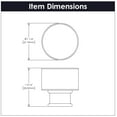 thumbnail image 5 of Midway Collection 1-1/4 In. Crysacrylic With Brushed Golden Brass Finish Cabinet Knob, 5 of 7