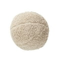 thumbnail image 1 of Coussin en Forme de Boule Beige de 12 Pouces avec Insert en Polyester, 1 of 1