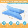 thumbnail image 3 of AIR-CPAP Pillow for Side Sleepers Pillow for CPAP Masks Users Stomach Sleeper CPAP Side Sleeping Nasal Pillows Neck Support Cervical CPAP Pillow for Neck Pain Relief, Reduce Mask Pressure, 3 of 4