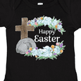 thumbnail image 4 of Inktastic Happy Easter with Cross and Flowers Boys or Girls Baby Bodysuit, 4 of 5