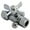 Chrome, variant on Kingston Brass  Millennium .62 in. OD Compression X .5 in. OD Compression Straight Valve - Polished Chrome