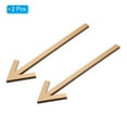 thumbnail image 3 of Unique Bargains 6.3' Self Stick Arrow Sign, 2 Pack Acrylic Directional Sign Sticker Self-Adhesive Gold, 3 of 6