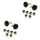 thumbnail image 4 of Guardurnaity 8 unids/set Retro forma redonda gota aceite gemelos Stud plateado manga geométrica puño botón camisa joyería regalos negro y oro 2piezas, 4 of 6