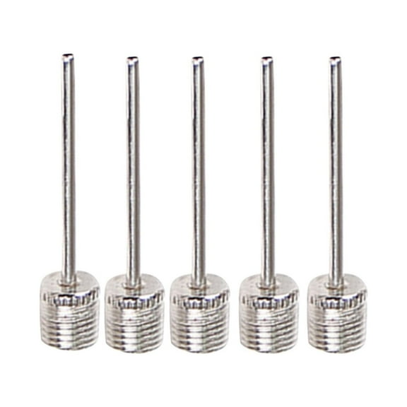 5pc Stainless Steel Ball Pump Needles, Portable Inflation Pins for Basketball Soccer Volleyball, Universal Air Pump Accessories, Durable Kit