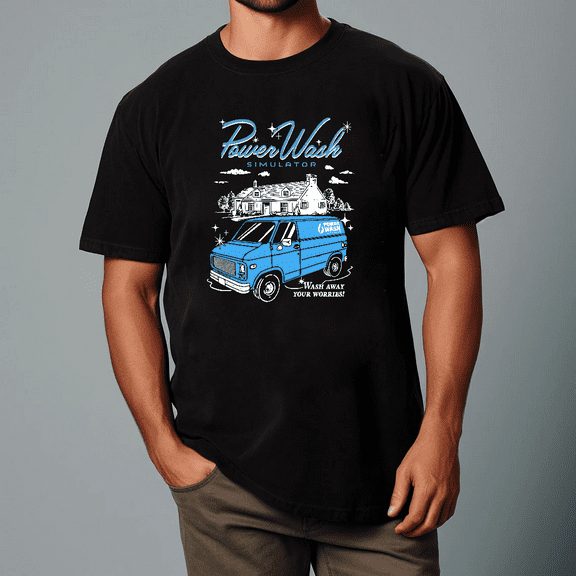 Fangamer Power Wash Simulator Wash Away Your Worries Game Unisex T-shirt, for men & women, up to size 5XL