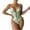 Green, variant on Fesfesfes Ladies Monokini Swimwear for Women One-Piece Swimwear Bathing Suit Front Hollow Out Lace Up Swimsuits Maiden Beachwear Gifts for Her