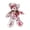 White, variant on Bloody Damaged Bear Doll with Realistic Wounds PP Cotton Texture for Gothic Themed Event and Home Horror Displays