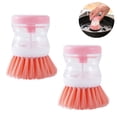 thumbnail image 2 of 2 cepillos para platos con dispensador de jabón, cepillo dispensador de jabón, cepillo de cocina para platos, olla, fregadero de cocina, fregado Fokelyi 223155-2, 2 of 9