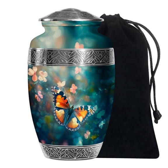 Large Butterfly Urns For Human Ashes Adult Women & Men - Cremation Urn For Adult Ashes - Funeral Memorial Ashes - 10 Inch
