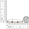 thumbnail image 3 of Gem Stone King 2.33 Ct Oval Red Garnet 925 Silver and 10K Yellow Gold Lab Grown Diamond Infinity Bracelet for Women Mother's Mom Wife Her, Fully Adjustable up to 7.5 inch), 3 of 6