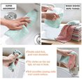 thumbnail image 3 of Microfiber Cleaning Cloth, Kitchen Towels, Double-Sided Microfiber Towel Lint Free Highly Absorbent Multi-Purpose Dust and Dirty Cleaning Supplies for Kitchen Car Cleaning. Pack of 12 Green, 3 of 7